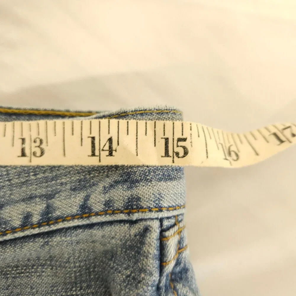 Lucky Brand Crossover Crop Jeans Blue Womens 4/27 Low Rise 30x24 - Picture 5 of 7